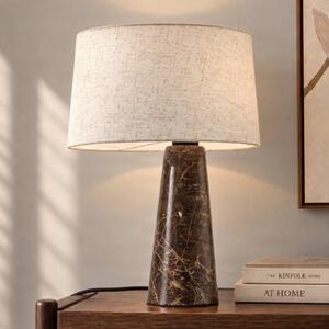 Lampa stołowa Peyton Lucande, brązowy / rdzawy, salon / jadalnia, kamień, design