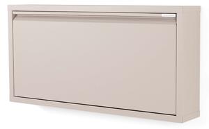 Szarobrązowa metalowa uchylna szafka na buty 75x37,5x12,5 cm Billy – Spinder Design