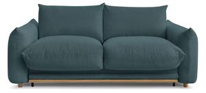Niebieska rozkładana sofa 214 cm Ernest – Bobochic Paris