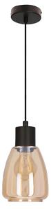 Nowoczesna lampa wisząca z bursztynowym kloszem D202 W8-L66