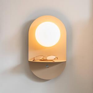 IT´S ABOUT ROMI Kinkiet Tokyo, kremowy / amber, sypialnia, metal, nowoczesny