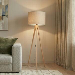 Lampa stojąca Grand TK Lighting, jasne drewno, salon / jadalnia, drewno, nowoczesny