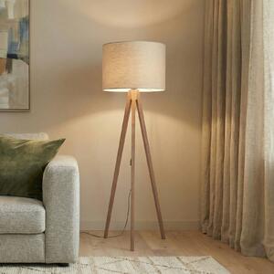 Lampa stojąca Grand TK Lighting, ciemne drewno, salon / jadalnia, drewno, nowoczesny