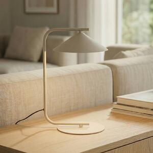 Lampa stołowa Lume TK Lighting, kremowy / amber, sypialnia, metal