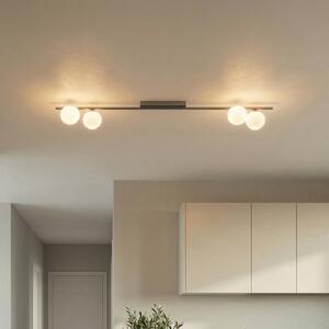 Lampa sufitowa Imelo TK Lighting, możliwość ściemniania, brązowy / rdzawy, sypialnia, szkło