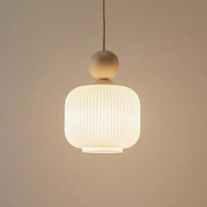 Lampa wisząca szklana Ballo TK Lighting, możliwość ściemniania, kremowy / amber, salon / jadalnia, szkło