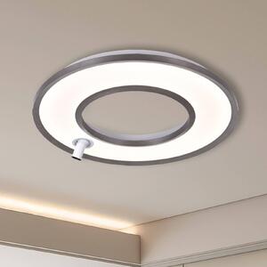 Viokef Lampa sufitowa LED Valeria, aluminiowy / szary / cynkowy, salon / jadalnia, aluminium, nowoczesny