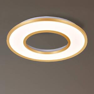 Viokef Lampa sufitowa LED Valeria, mosiężny / złoty, salon / jadalnia, aluminium, nowoczesny