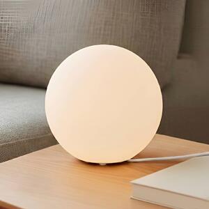 Lampa stołowa Marike Lindby, biały / opal, salon / jadalnia, szkło, nowoczesny