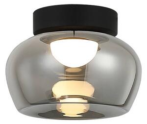 Viokef Lampa sufitowa LED Nadia, aluminiowy / szary / cynkowy, salon / jadalnia, szkło