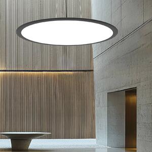 Viokef Lampa wisząca Grande, możliwość ściemniania, czarny, salon / jadalnia, aluminium, nowoczesny