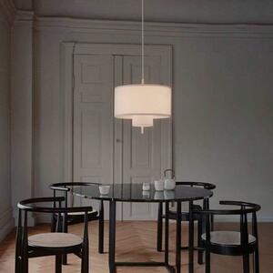 New Works Lampa wisząca Margin, możliwość ściemniania, salon / jadalnia, tkanina / materiał / jedwab, skandynawski