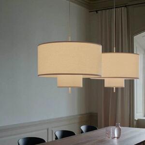 New Works Lampa wisząca Margin, możliwość ściemniania, salon / jadalnia, tkanina / materiał / jedwab, skandynawski