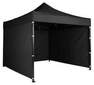 Plonos PL-300, pawilon ogrodowy skadany typu "ksika", 3 x 3 m, 3 ciany boczne, kolor czarny