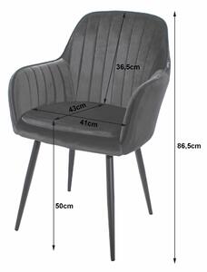 MebleMWM Krzesła tapicerowane LUGO 3877 | Welur | Beżowy | 2 sztuki