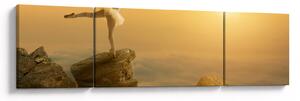Obraz - Baletnica na skale (170x50 cm)