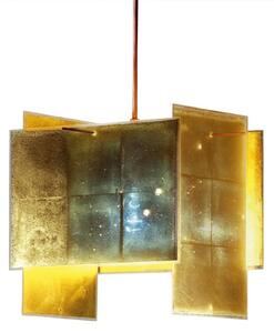 Lampa Wisząca Ingo Maurer, 24 Karat Blau, ściemnialny, złoty | mosiężny, salon, tworzywo sztuczne, design