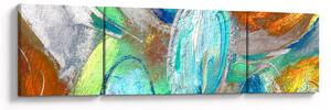 Obraz - Kolorowa abstrakcja (170x50 cm)