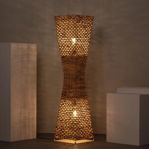 Lampa Podłogowa 130cm z Włókien Naturalnych Boho Abruzzo Carlotta 2x E27