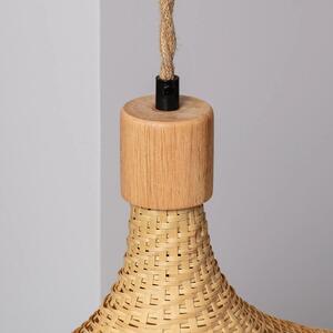 Lampa Wisząca Boho Kapelusz z Bambusa Abruzzo Isabella 40cm E27