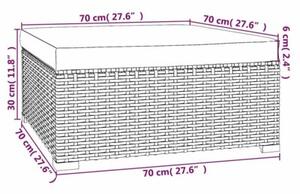 Zestaw Mebli Ogrodowych Komplet Wypoczynkowy Z Poduszkami 5-Częściowy Brązowy Rattan Na Taras Balkon Ogród