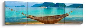 Obraz - Hamak na plaży 3 (170x50 cm)