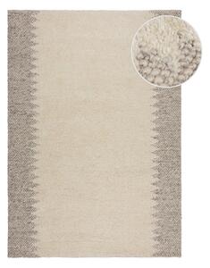 Kremowy dywan z mieszanki wełny tkany ręcznie 160x230 cm Minerals Border – Flair Rugs
