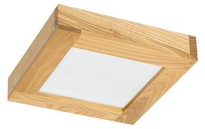 Rustykalny Panel LED z drewna plafon 24W lampa sufitowa 25x25x5H cm