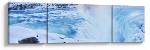 Obraz - Chłodne wodospady (170x50 cm)