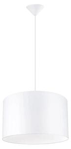 Biała lampa nad stół z cylindrycznym abażurem - A654 K8-G56