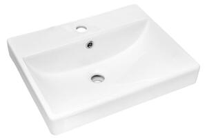 COMAD COMAD UN-RITA-GW-60 - Umywalka nablatowa RITA 60x40 cm ceramika/błyszcząca biel CM0036