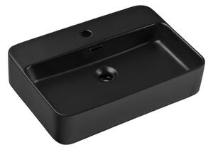 COMAD COMAD TRUST 2 BLACK ( E-6282 ) - Umywalka nablatowa TRUST 55x38 cm matowy czarny CM0023