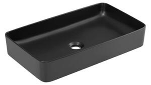COMAD COMAD UM-6275 SLIM 60 BLACK DP - Umywalka nablatowa SLIM 61x34 cm matowy czarny CM0019