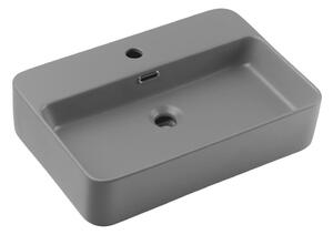 COMAD COMAD TRUST 2 MATT LIGHT GREY ( E-6282 ) - Umywalka nablatowa TRUST 55x38 cm szara CM0044