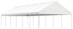 Namiot ogrodowy z dachem, biały, 13,38x5,88x3,75 m, polietylen