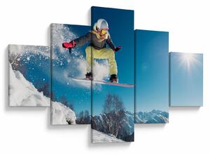 Obraz - Snowboardzista (125x70 cm)