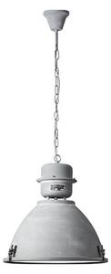 Szara lampa wisząca w industrialnym stylu Kiki XL