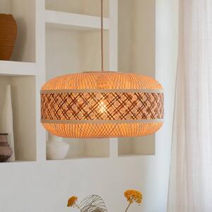 Good & Mojo Lampa wisząca Langkawi, możliwość ściemniania, jasne drewno, salon / jadalnia, bambus