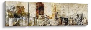Obraz - Artystycznie ukształtowane miasto (170x50 cm)
