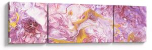 Obraz - Różwa abstrakcja (170x50 cm)