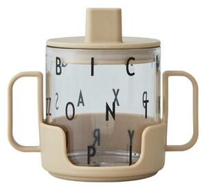 Beżowy kubek dla dzieci Design Letters Grow With Your Cup
