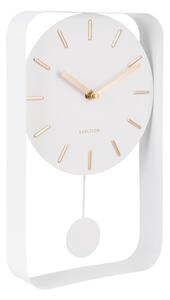 Karlsson KA5796WH Designerski zegar ścienny z wahadłem, 33 cm