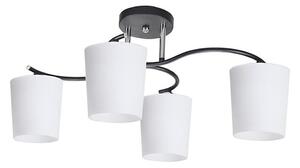 Candellux Żyrandol na drążku ESNYR 4xE27/40W/230V czarny/biały CA0977