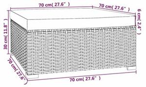 Zestaw Mebli Ogrodowych Komplet Wypoczynkowy Z Poduszkami 5-Częściowy Brązowy Rattan Na Taras Balkon Ogród