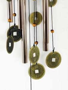 Gongi drewniano-metalowe Orient, 12 x 12 x 82 cm