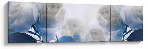 Obraz - Białe róże (170x50 cm)