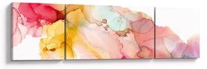 Obraz - Atramentowa abstrakcja (170x50 cm)
