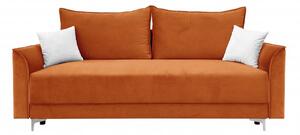 Nowoczesna sofa do salonu z poduszkami rozkładana tkaniny do wyboru