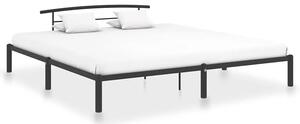 Czarne metalowe łóżko małżeńskie 200x200 cm - Veko