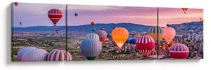 Obraz - Balony na ogrzane powietrze (170x50 cm)